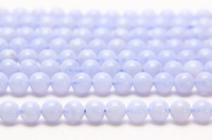 Blue Lace Agate 6mm Round Semi Precious Gemstones