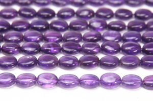 Amethyst 8x10mm Oval Semi Precious Gemstones