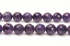 Amethyst 10mm Facetted Round Semi Precious Gemstones