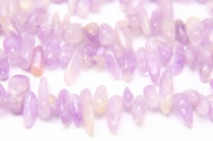 Lavender Amethyst 18x4mm Dagger Semi Precious Gemstones