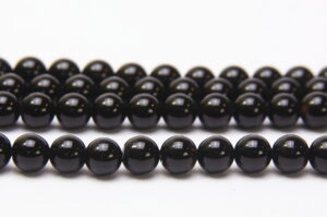 Brazilian Onyx 8mm Round Semi Precious Gemstones
