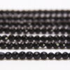 Brazilian Onyx 4mm Facetted Round Semi Precious Gemstones