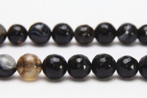 Banded Agate 10mm Round Semi Precious Gemstones