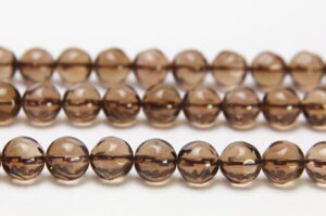 Smokey Quartz 10mm Facetted Round Semi Precious Gemstones