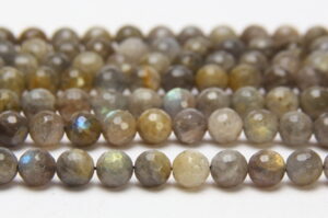 Labradorite 8mm Facetted Round Semi Precious Gemstones