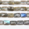 Labradorite 8x12mm Facetted Rectangle  Semi Precious Gemstones