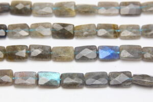 Labradorite 8x12mm Facetted Rectangle  Semi Precious Gemstones