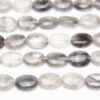 Cloudy Quartz 16x12mm Oval Semi Precious Gemstones