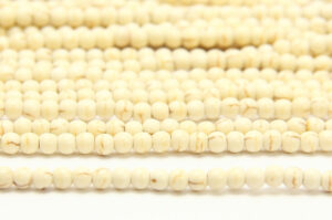 Wild Horse Howlite 4mm Round Semi Precious Gemstones