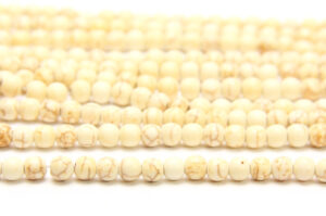 Wild Horse Howlite 6mm Round Semi Precious Gemstones