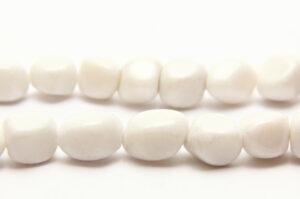 White Jasper 16x10mm Pebble Semi Precious Gemstones