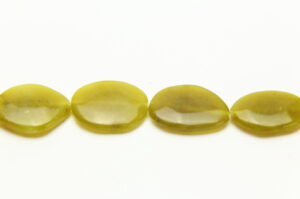 Olive Jade 15x23mm Graduated Ovals Semi Precious Gemstones