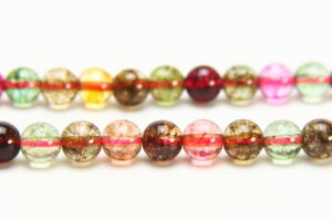Tinted Rock Crystal 6mm Round Semi Precious Gemstones