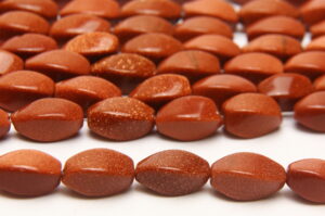 Goldstone 8x16mm Twists Semi Precious Gemstones