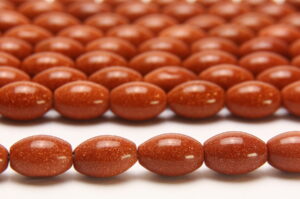 Goldstone 9x13mm Barrels Semi Precious Gemstones