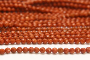 Goldstone 4mm Facetted Round Semi Precious Gemstones