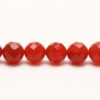 Carnelian 8mm Facetted Round Semi Precious Gemstones