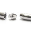 4mm Hole Silver Internal Cone Magnetic Glue-in Clasp