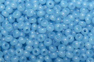 Alabaster Azure Preciosa Seed Beads
