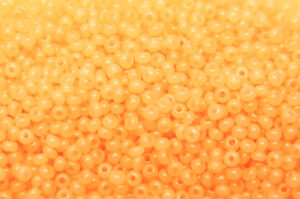 Alabaster Orange Zest Preciosa Seed Beads