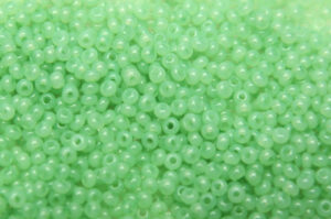 Alabaster Light Lime Preciosa Seed Beads