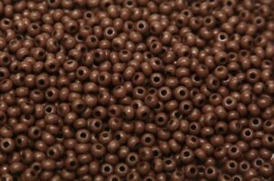 Coral Mahogany Chalk Preciosa Seed Beads