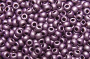 Matte Metallic Deep Violet Preciosa Seed Beads