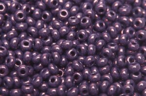 Violet Coated Opaque Cobalt Preciosa Seed Beads
