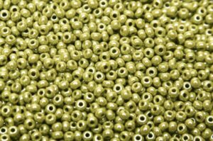 Opaque Eden Green Luster Preciosa Seed Beads