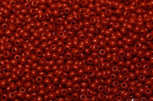Opaque Wild Cherry Preciosa Seed Beads