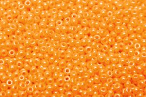 Opaque Orange Peel Luster Preciosa Seed Beads