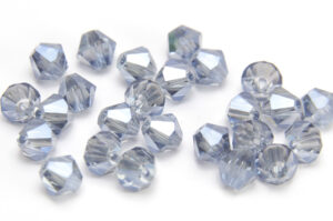 6mm Neptune Blue Precision Bicones