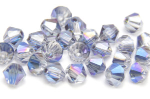 6mm Peacock Ice Precision Bicones