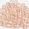 4mm Transparent Rosaline Round Czech Glass Beads