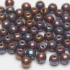 4mm Peacock Copper Round Czech Glass Beads