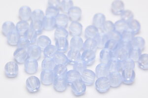 4mm Light Lilac Round Czech Glass Beads