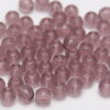 4mm Transparent Plum Round Czech Glass Beads
