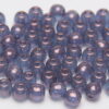 4mm Copper Amethyst Round Czech Glass Beads