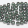 4mm Moss Hematite Round Czech Glass Beads