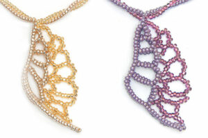 Angelica Herringbone Stitch Wing Necklace Pattern Download