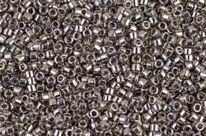 Metallic Nickel Plated Delica Beads