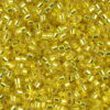 Silver Lined Yellow Delica Beads