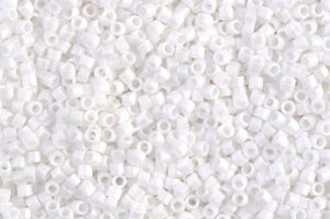 White Matted Delica Beads