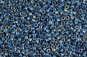 Metallic Midnight Blue Iris Delica Beads