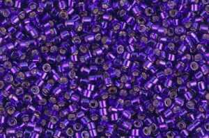 Silver Lined Violet Delica Beads