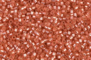 Semi Frosted Silver Lined Watermelon Delica Beads