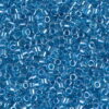 Sparkling Aqua Lined Crystal Delica Beads