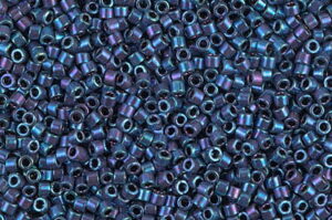 Metallic Royal Purple Gold Iris Delica Beads