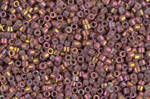 Metallic Tea Berry Gold Iris Delica Beads