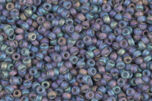 Matted Transparent Grey AB Miyuki 11/0 Seed Beads